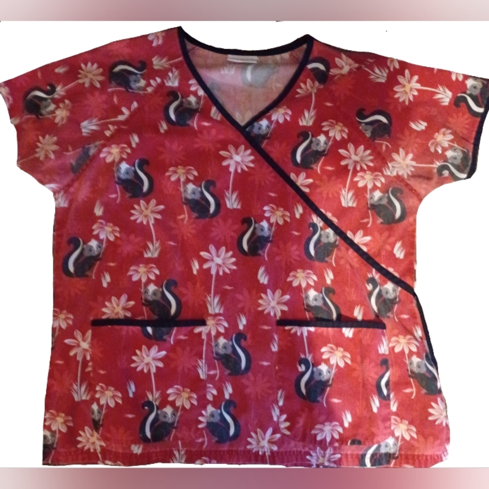 Happy Scrubs "Skunk" Scrub Top